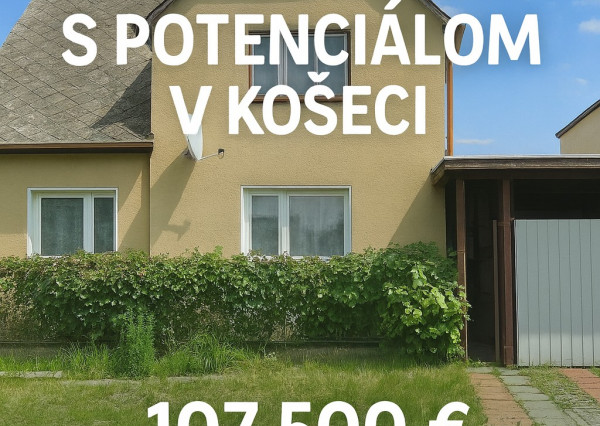 Na predaj priestranný 5-izbový rodinný dom v obci Košeca